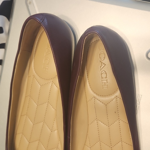 Coach flats women 8.5 dark red - Picture 3 of 5